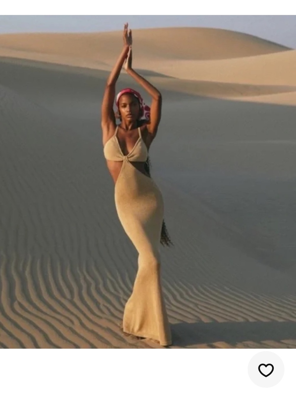 cult gaia Sand Sculpted Cutout Maxi Dress